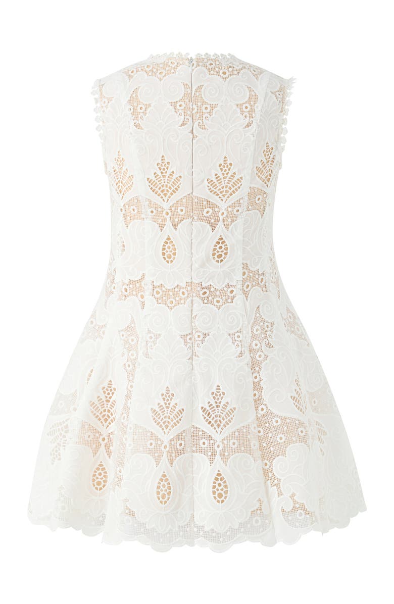 Marlo Kids Celia Lace Mini Dress, Alternate, color, Ivory