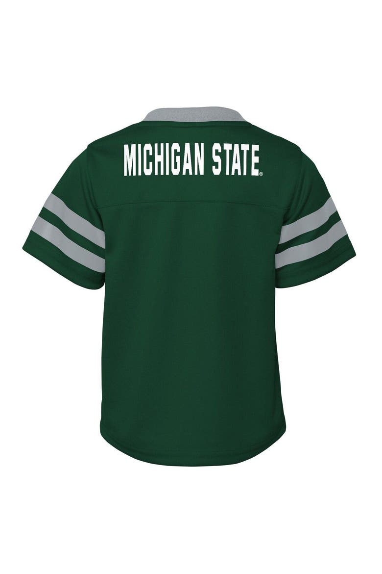 Toddler Green Michigan State Spartans Two-Piece Red Zone Jersey & Pants Set, Alternate, color, Green