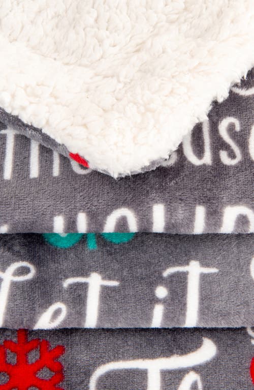 Woven & Weft Holiday Printed Throw Blanket
