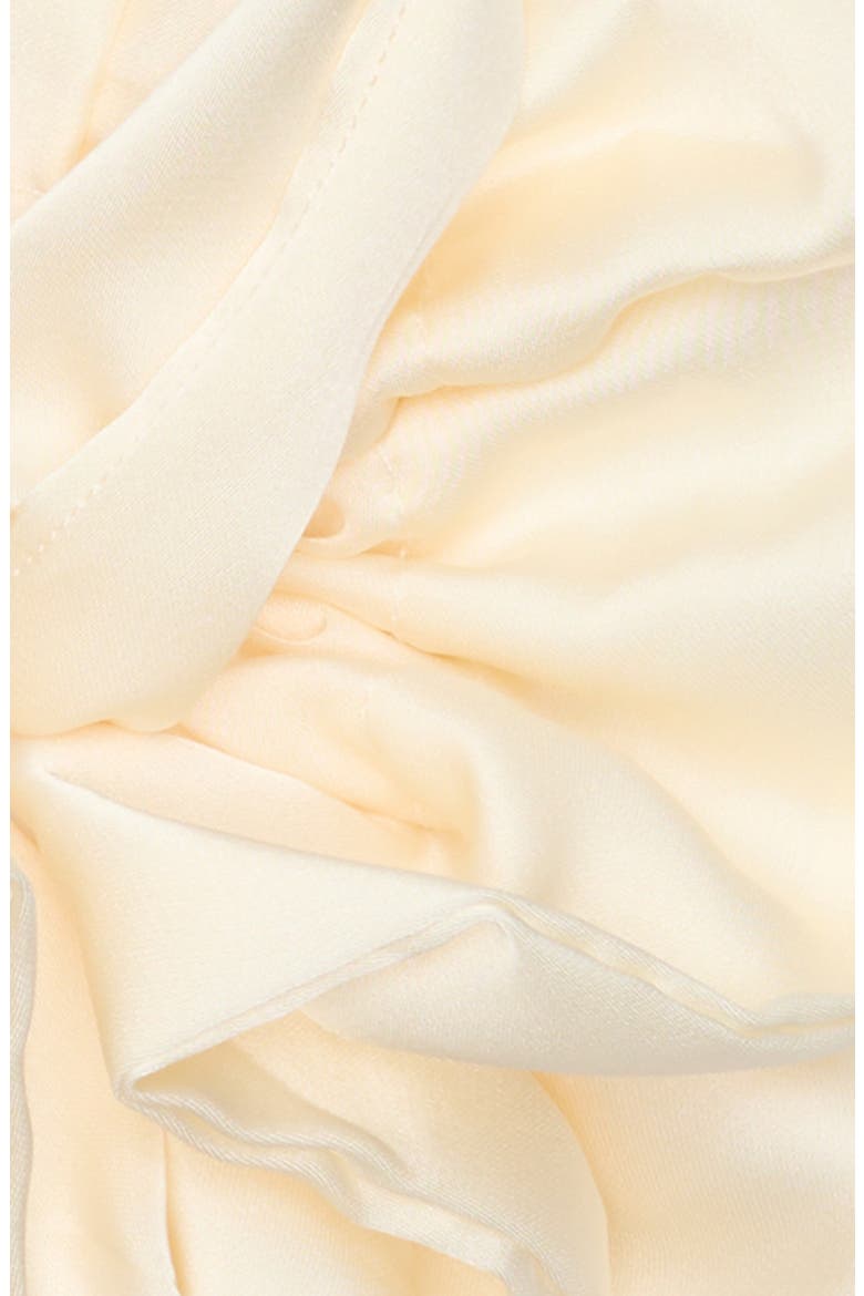 Oversize Satin Scrunchie, Alternate, color, IVORY
