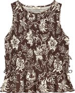 Madewell Side Tie Smocked Tank