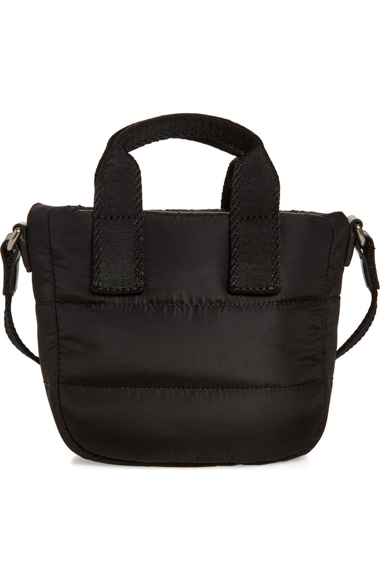 Moncler Micro Caradoc Puffer Tote, Alternate, color, Black