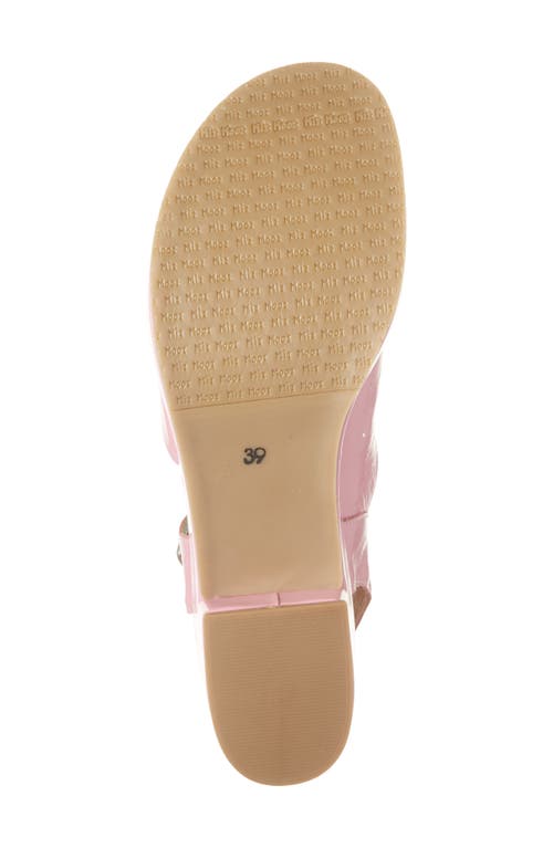Miz Mooz Gaia Block Heel Sandal In Pink Patent