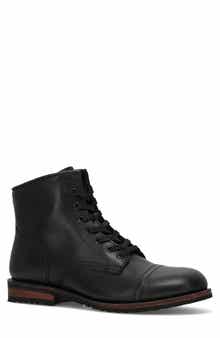 Landon Lace-Up Cap Toe Boot