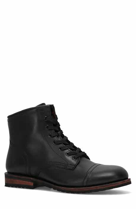 Landon Lace-Up Cap Toe Boot