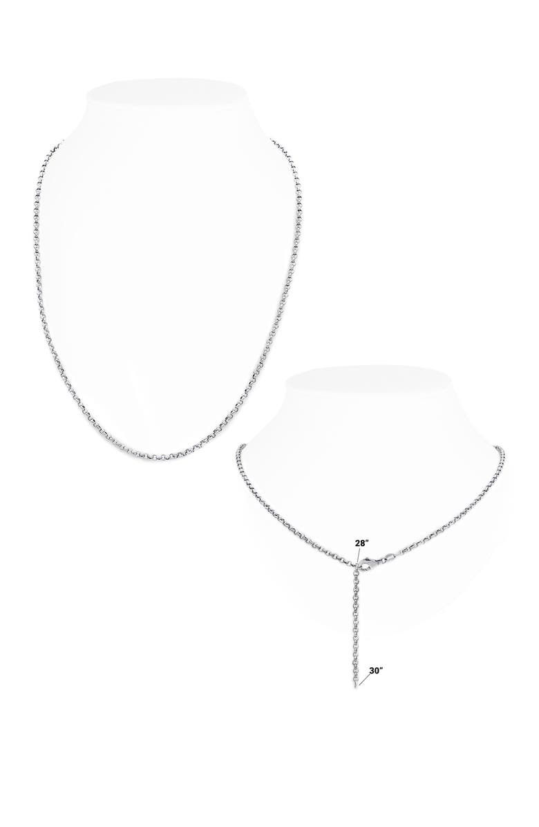 DEVATA Genuine 18K Gold & Sterling Silver Bali Filigree CZ Marquis Pendant Necklace, Alternate, color, 