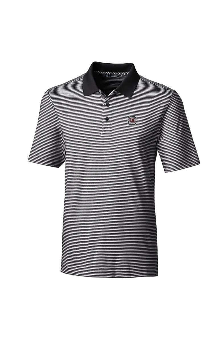 Cutter & Buck Men's Cutter & Buck Black South Carolina Gamecocks Big & Tall Forge Tonal Stripe Polo, Main, color, Black