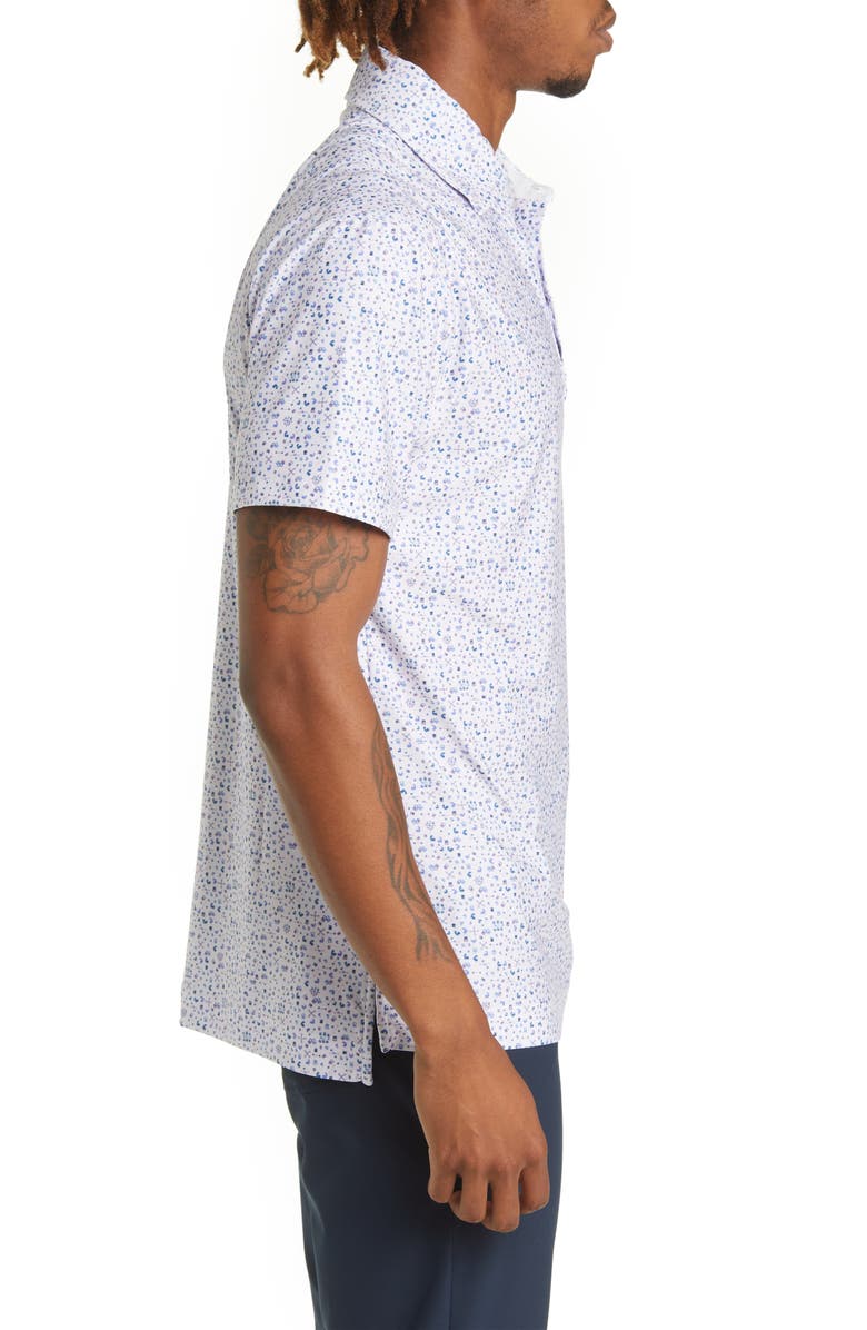 Barbell Apparel Men's Compound Print Performance Polo, Alternate, color,