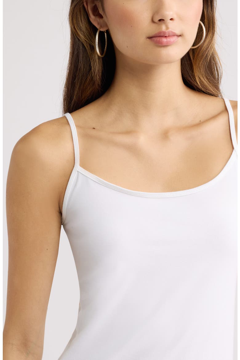 Core Stretch Cotton Camisole, Alternate, color, WHITE