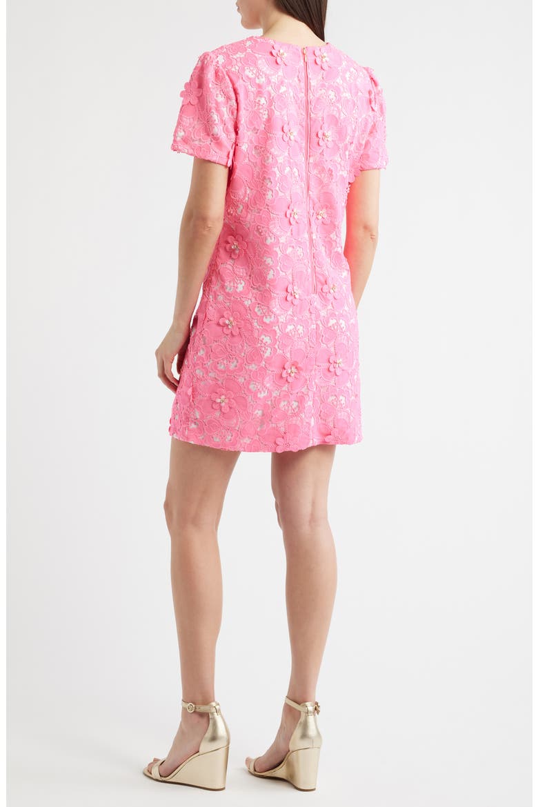Malena Embellished Lace Shift Dress, Alternate, color, CHERRY BLOSSOM PINK