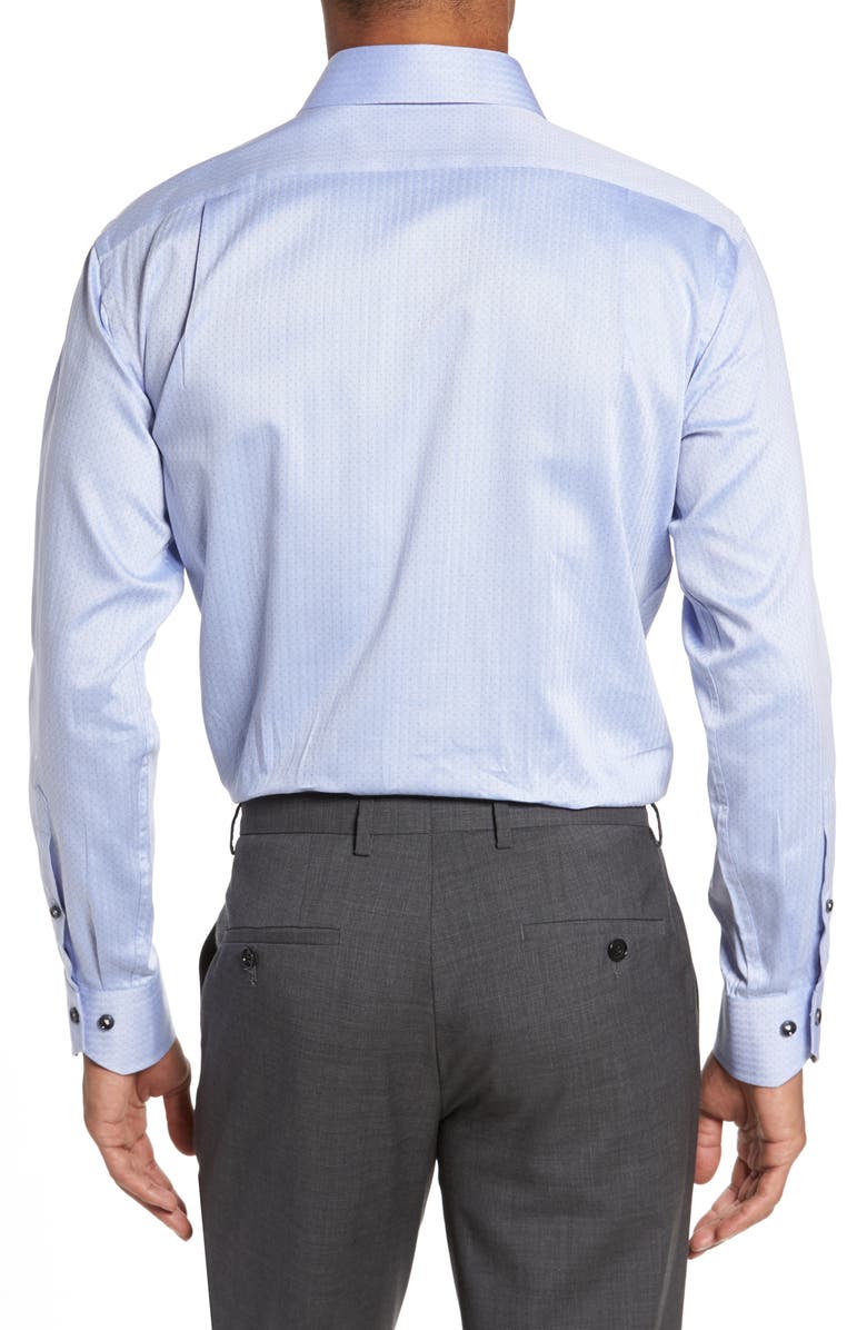 Lorenzo Uomo Trim Fit Herringbone Dress Shirt, Alternate, color, 