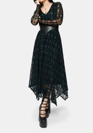 Disturbia Hanky Hem Midi Dress