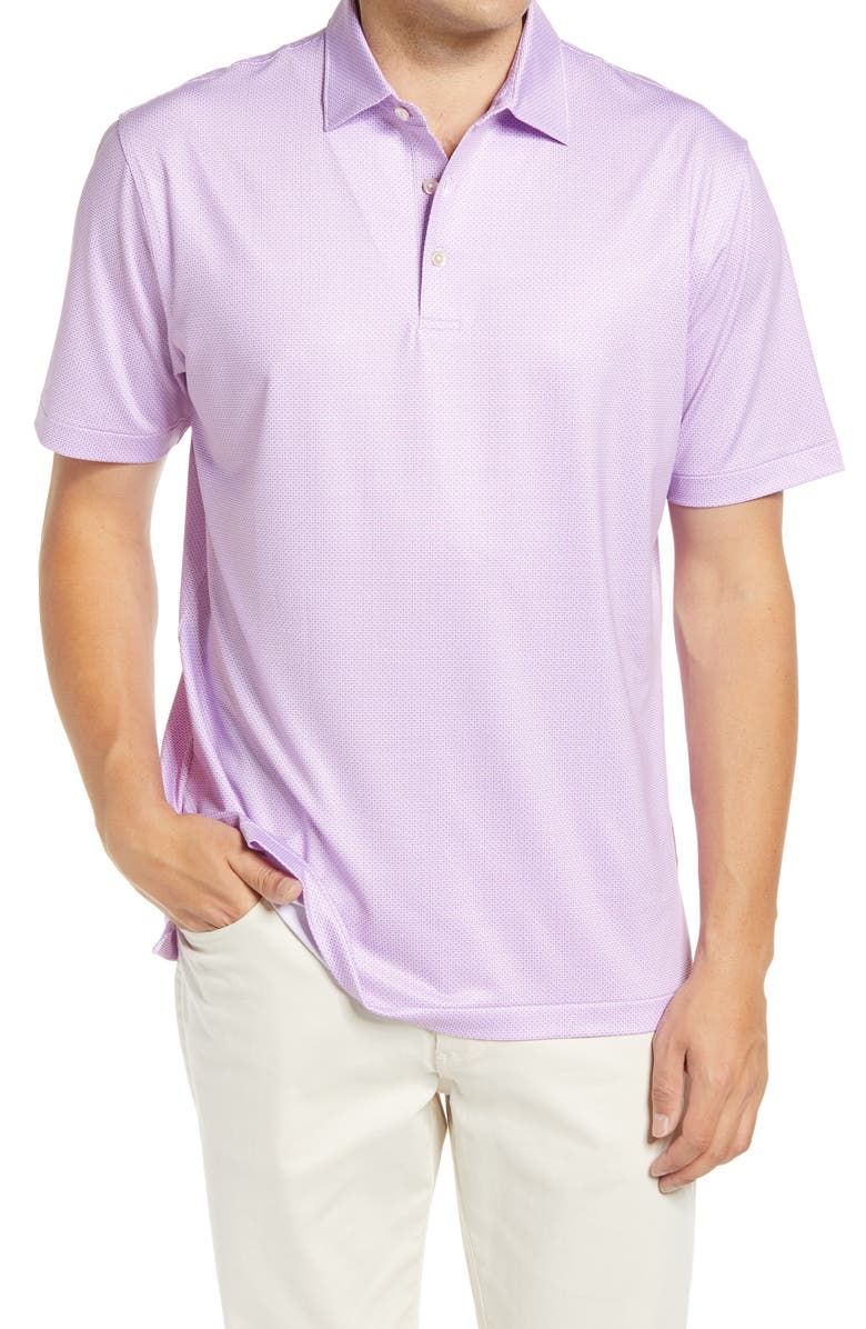 Peter Millar Drew Martini Print Jersey Polo, Main, color,
