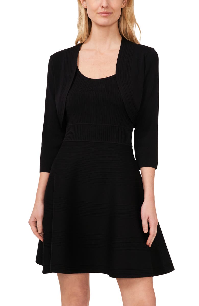 CeCe Rib Detail Bolero Jacket, Alternate, color, 