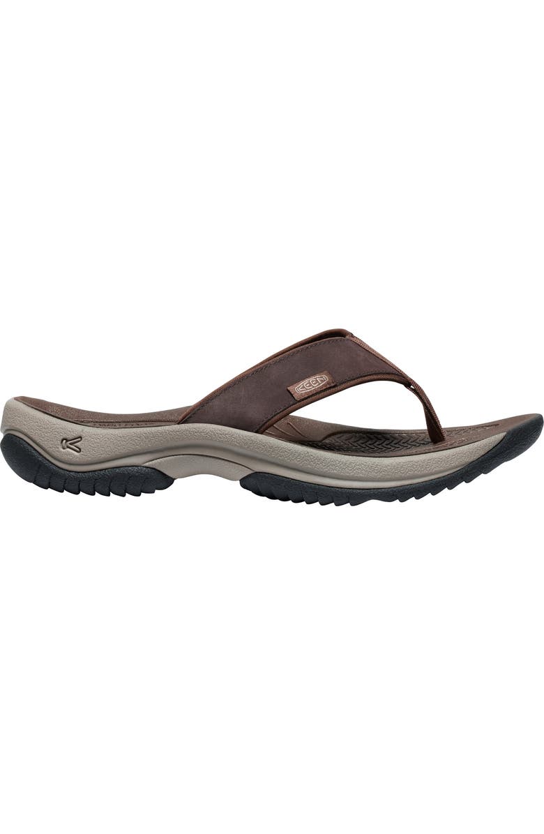 KEEN Kona Flip Flop, Alternate, color, Java/ Dark Earth