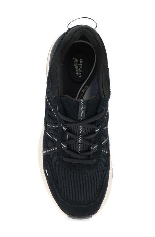 Dansko Poppy Sneaker In Black Suede