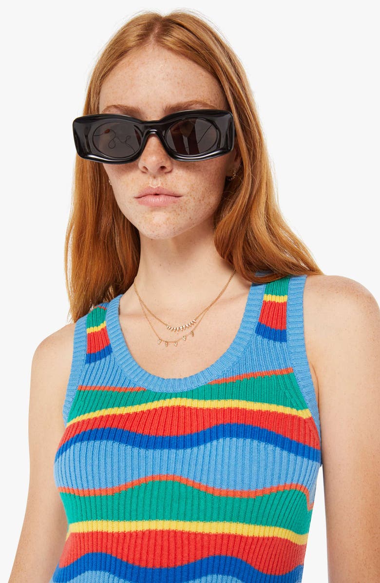 MOTHER Stripe Sleeveless Sweater Dress, Alternate, color,