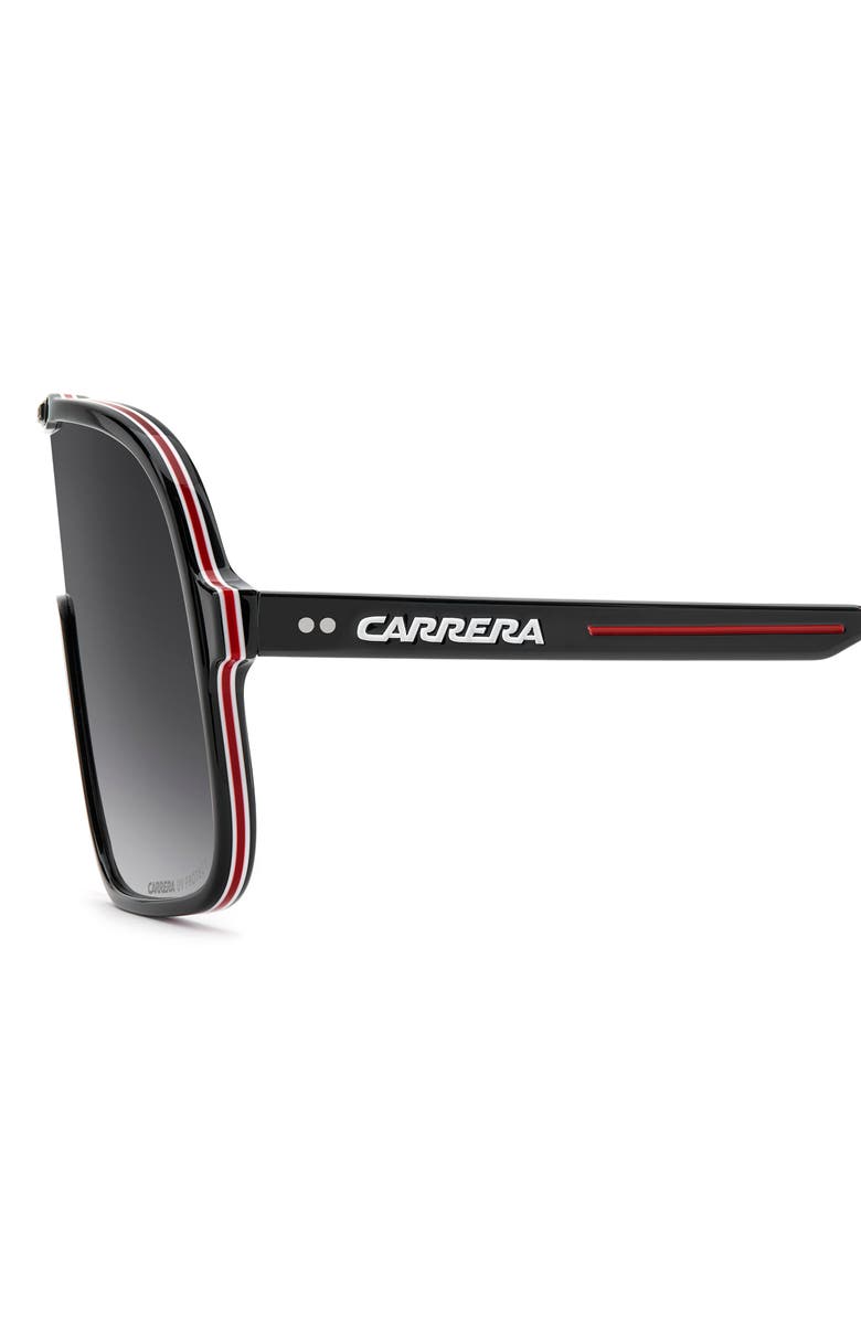 Carrera Eyewear C Sport 99mm Gradient Shield Sunglasses, Alternate, color, Black Red/ Dark Grey Sf