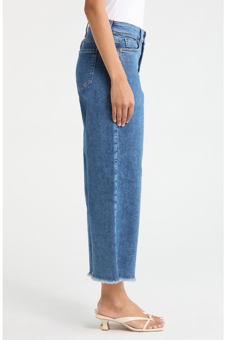 Teresa Raw Hem Ankle Wide Leg Jeans, Alternate, color, SALTON