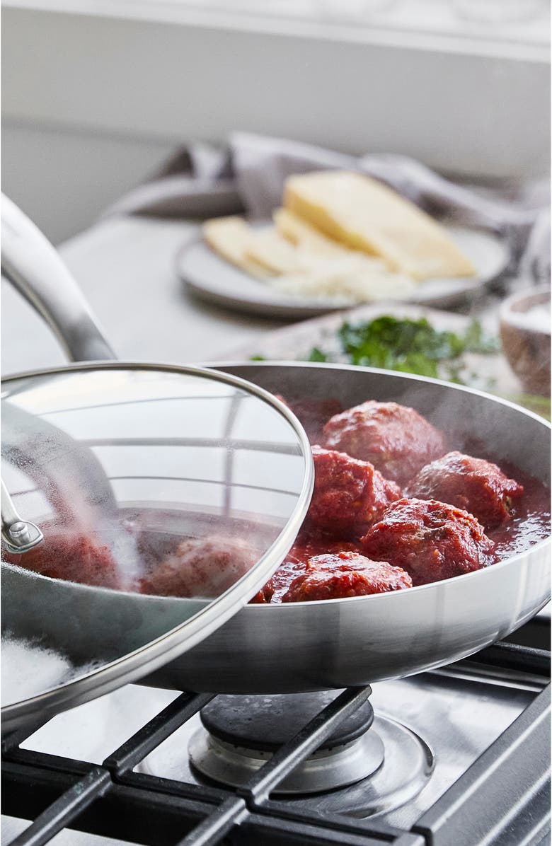 GreenPan Chatham Stainless Steel Ceramic Nonstick 12-Piece Cookware Set, Alternate, color, Stainless Steel