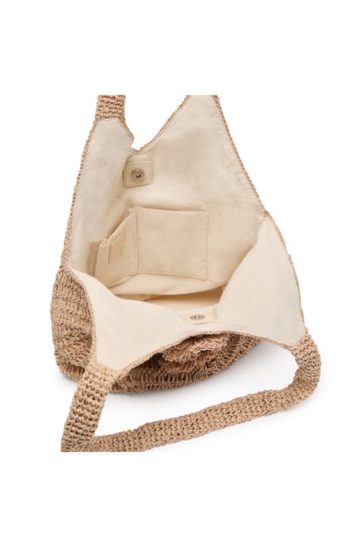 Dolce Vita Woven Shoulder Bag In Brown