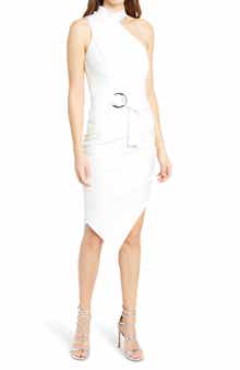 Lavish Alice Asymmetric Cutout Sheath Dress