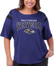 G-III 4HER BY CARL BANKS Women's G-III 4Her by Carl Banks Purple Baltimore Ravens Plus Size Linebacker T-Shirt