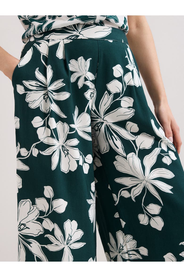 Josie Culotte Crop Trousers, Alternate, color, Green
