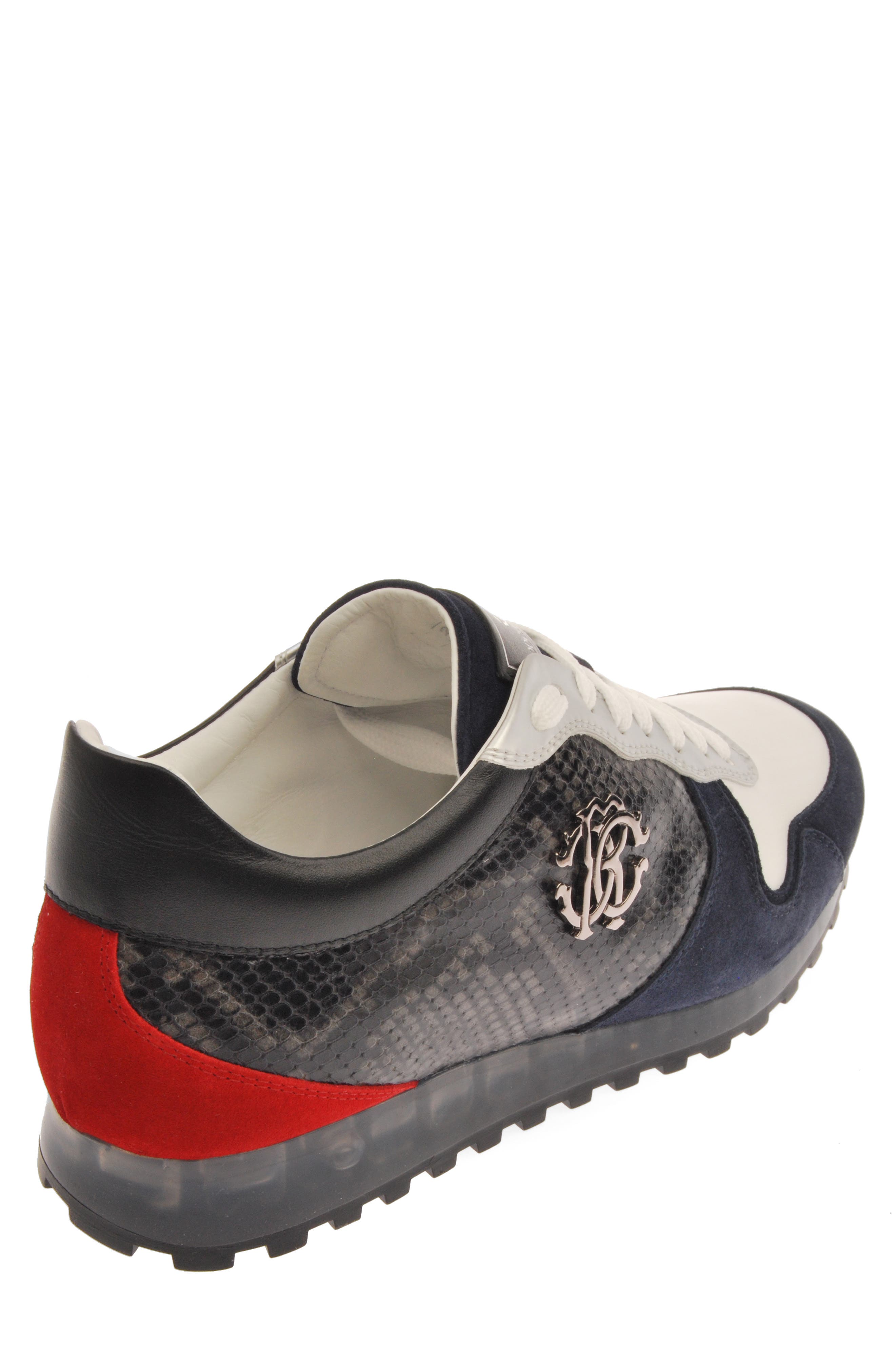 Roberto Cavalli Snake Print Sneaker, Alternate, color, 