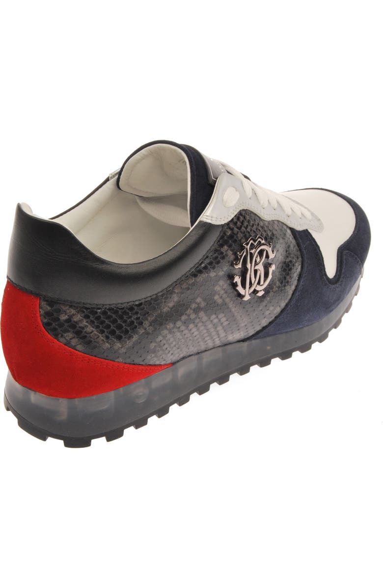 Roberto Cavalli Snake Print Sneaker, Alternate, color,