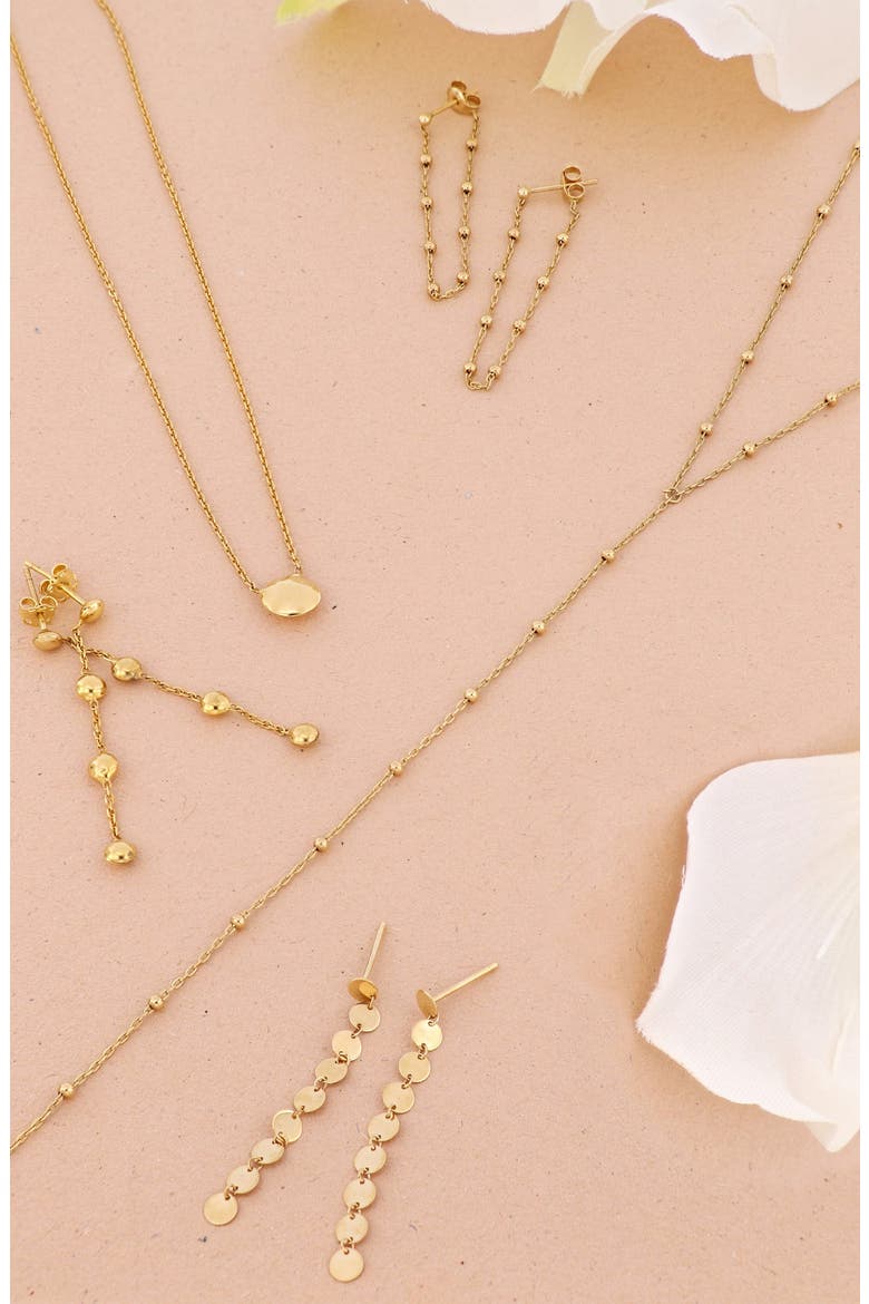 Mykonos 14K Gold Station Y-Necklace (Nordstrom Exclusive), Alternate, color, 14K YELLOW GOLD