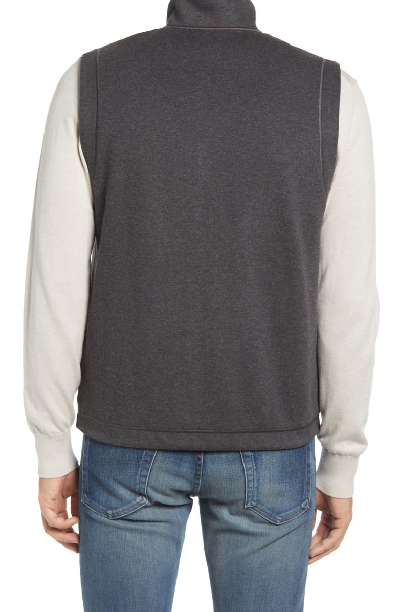 Johnston & Murphy Reversible Knit Vest, Alternate, color, Charcoal/Blue