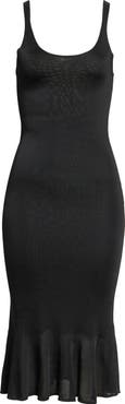 TOTEME Fluted Hem Midi Dress