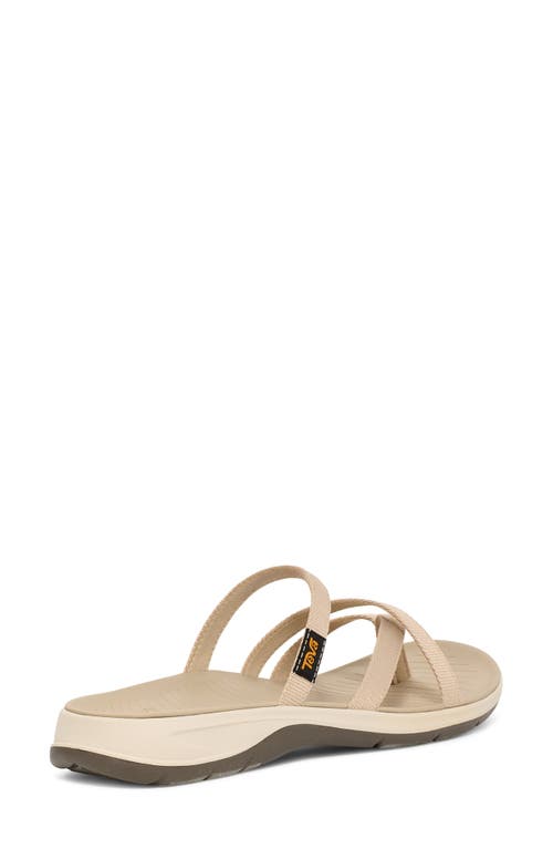 Teva Tirratraveler Flip Slide Sandal In White Pepper