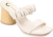 Journee Collection Open Square-toe Block Heel