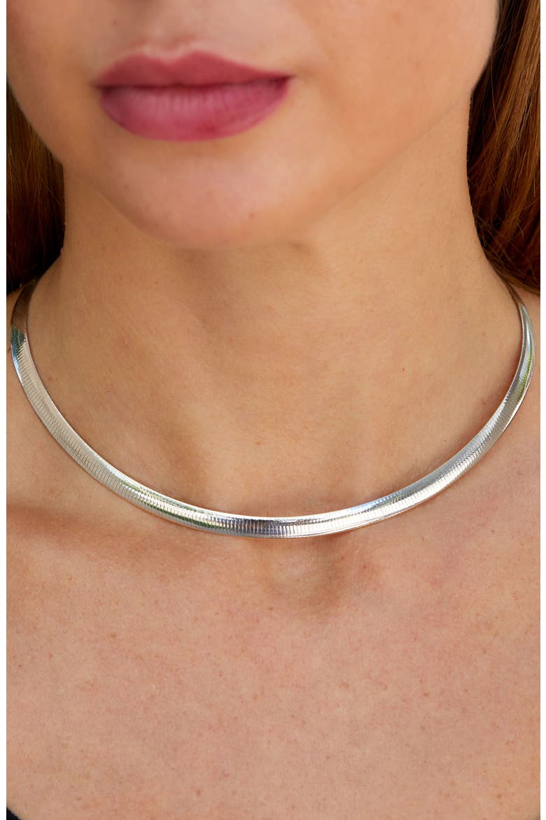 Reversible Omega Chain Necklace, Alternate, color, YELLOW