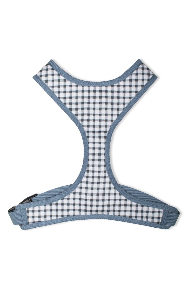 Fringe Studio Painted Gingham Large Dog Harness, Main, color, Black/ White Multi