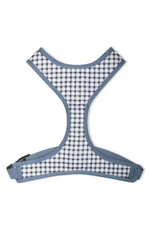 Painted Gingham Large Dog Harness