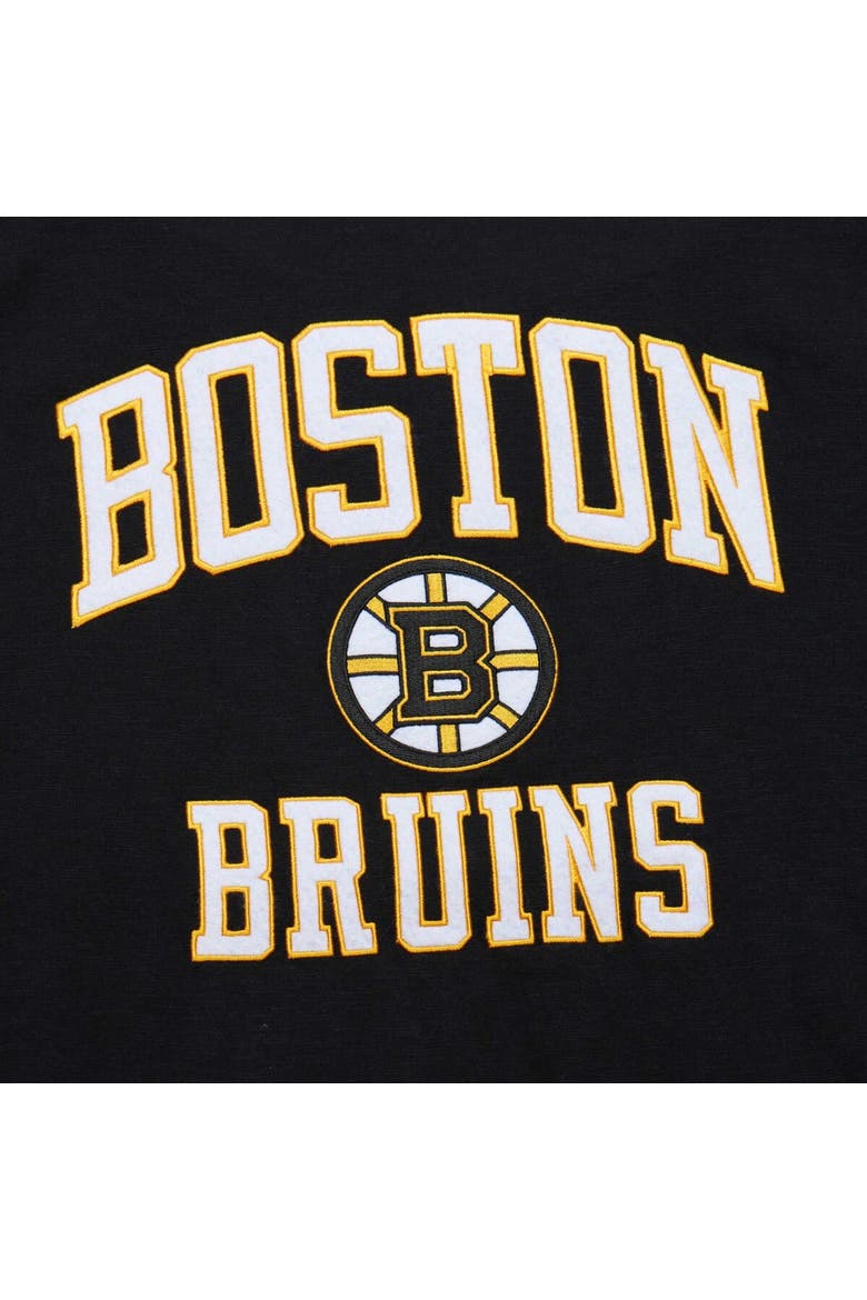Men's Mitchell & Ness Black Boston Bruins Legendary Slub T-Shirt, Alternate, color, Black