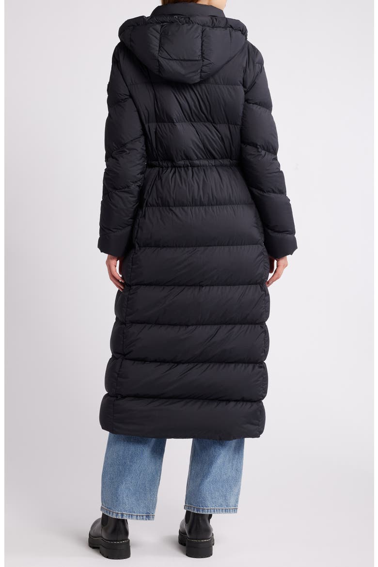 Belle Cote Long 800 Fill Power Down Puffer Jacket, Alternate, color, BLACK