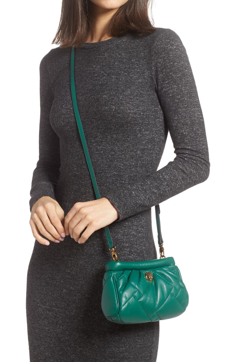 Kurt Geiger London Kensington Quilted Leather Clutch, Alternate, color,