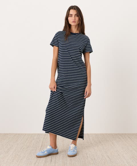 Organic Cotton Soft-Slub Essential Easy Tee Maxi Dress