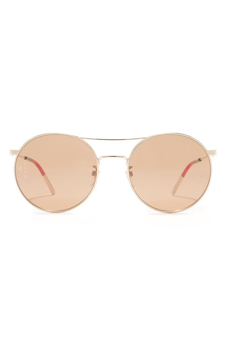 Gucci 56mm Round Sunglasses, Main, color,