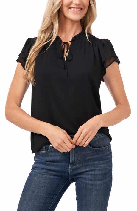 CeCe Flutter Sleeve Top
