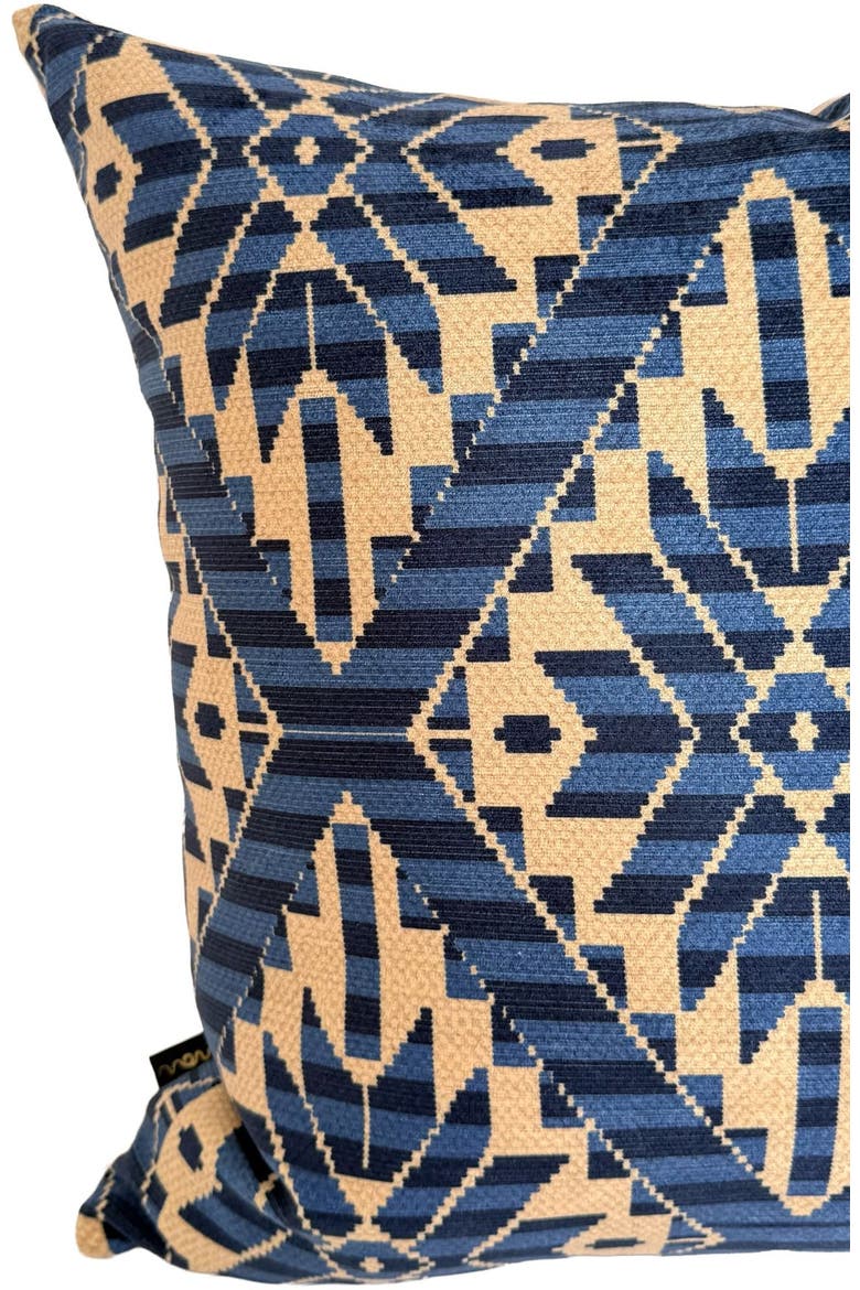 Mexica Velvet Pillow, Alternate, color, Beige