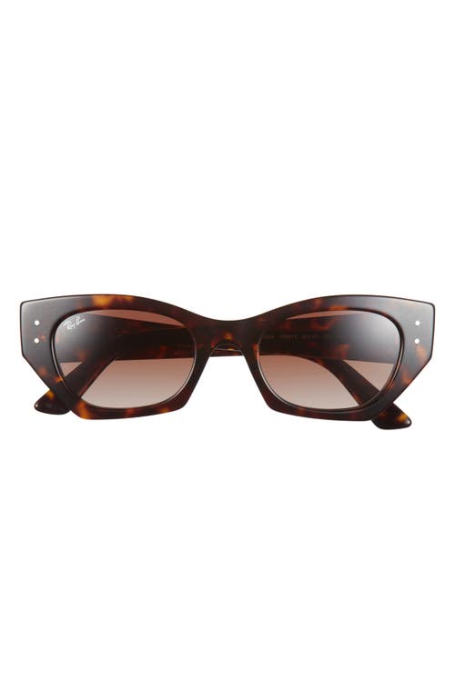 Ray Ban Ray-ban Zena 52mm Geometric Sunglasses In Havana