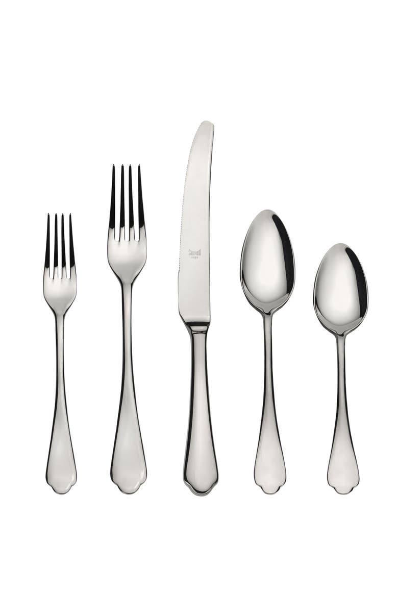 Mepra Dolce Vita Flatware Set - 5 Pieces, Main, color, Silver