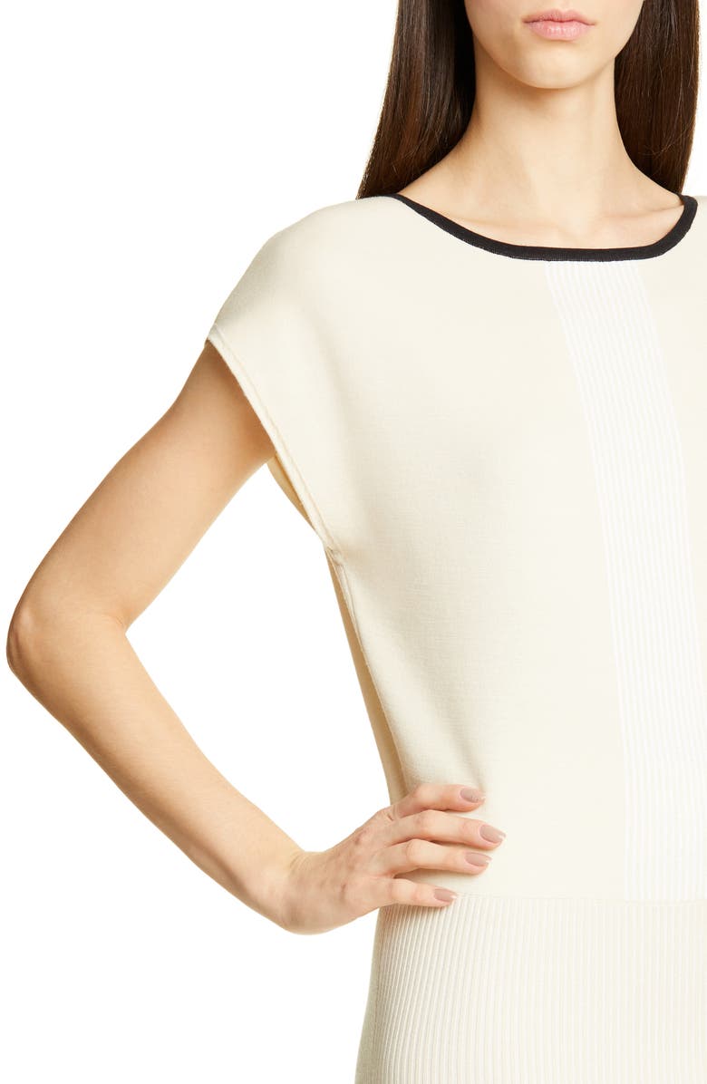 St. John Collection Engineered Stripe Sweater, Alternate, color, 