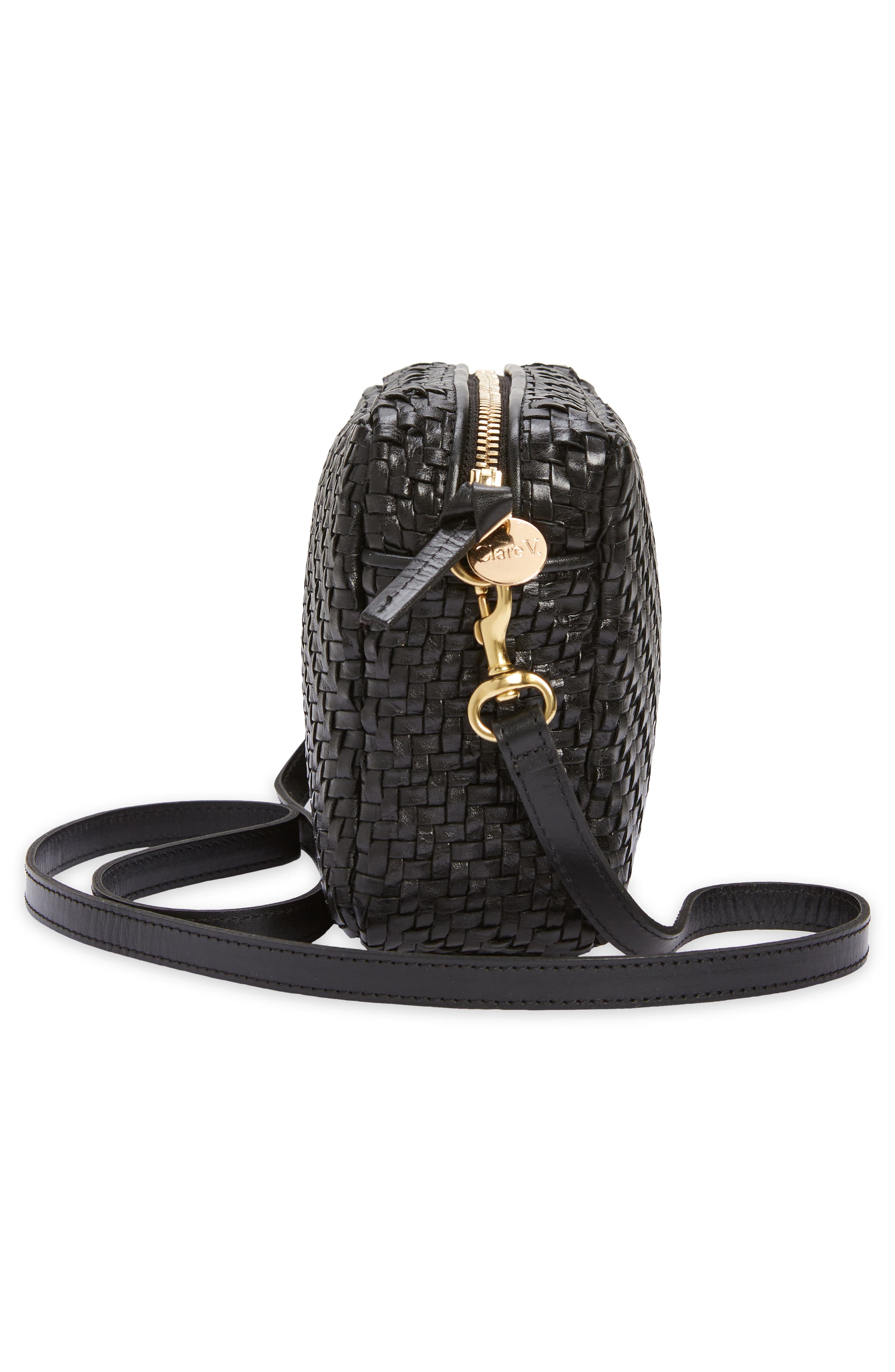Clare V. Midi Sac Woven Crossbody Bag, Alternate, color, 