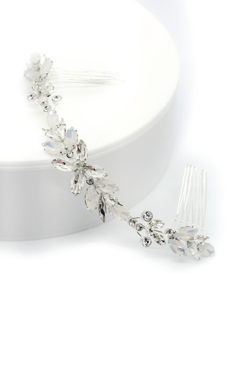 Brides & Hairpins Monroe Halo Comb, Alternate, color, Silver